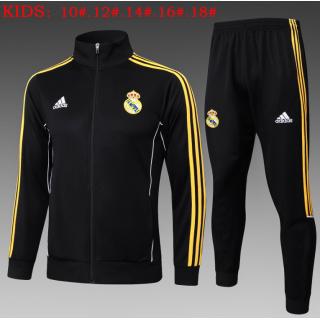 Chándal Real Madrid 2025/26 (Retro black long zipper) - NIÑOS